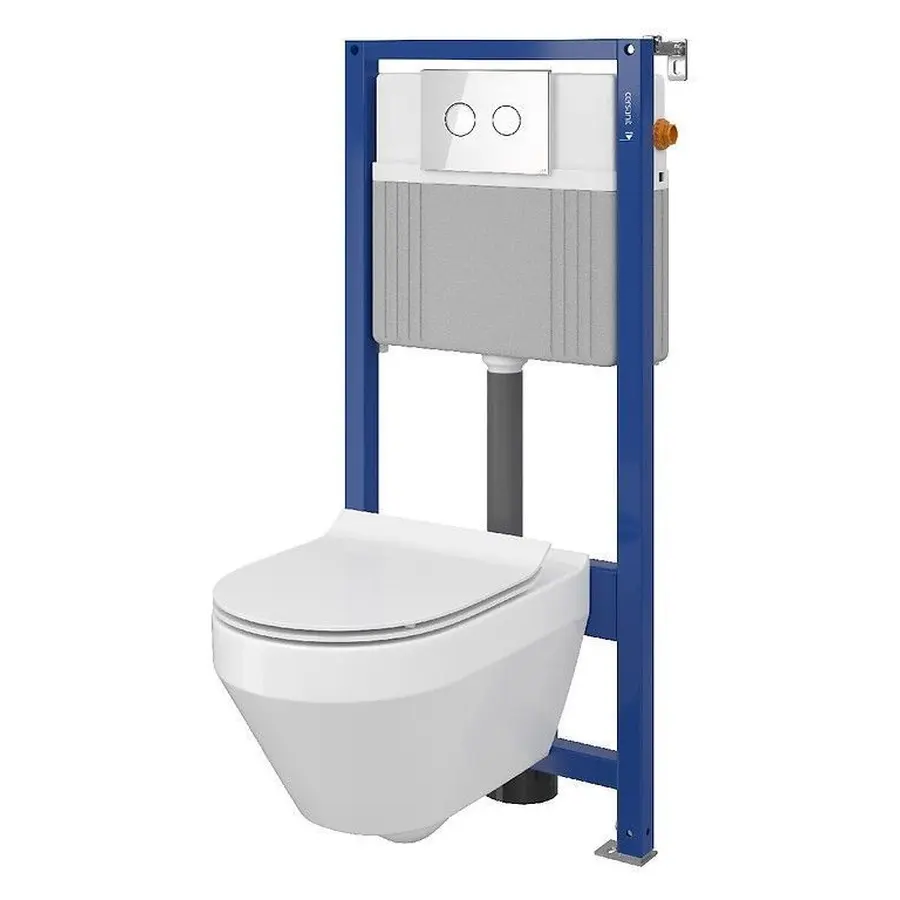 Комплект Cersanit CET Cersanit B211 ин СИС-МА AQUA 52 PNEU S QF CREA OVAL дюр. SLIM лифт ACCENTO CIRCLE хром блеск