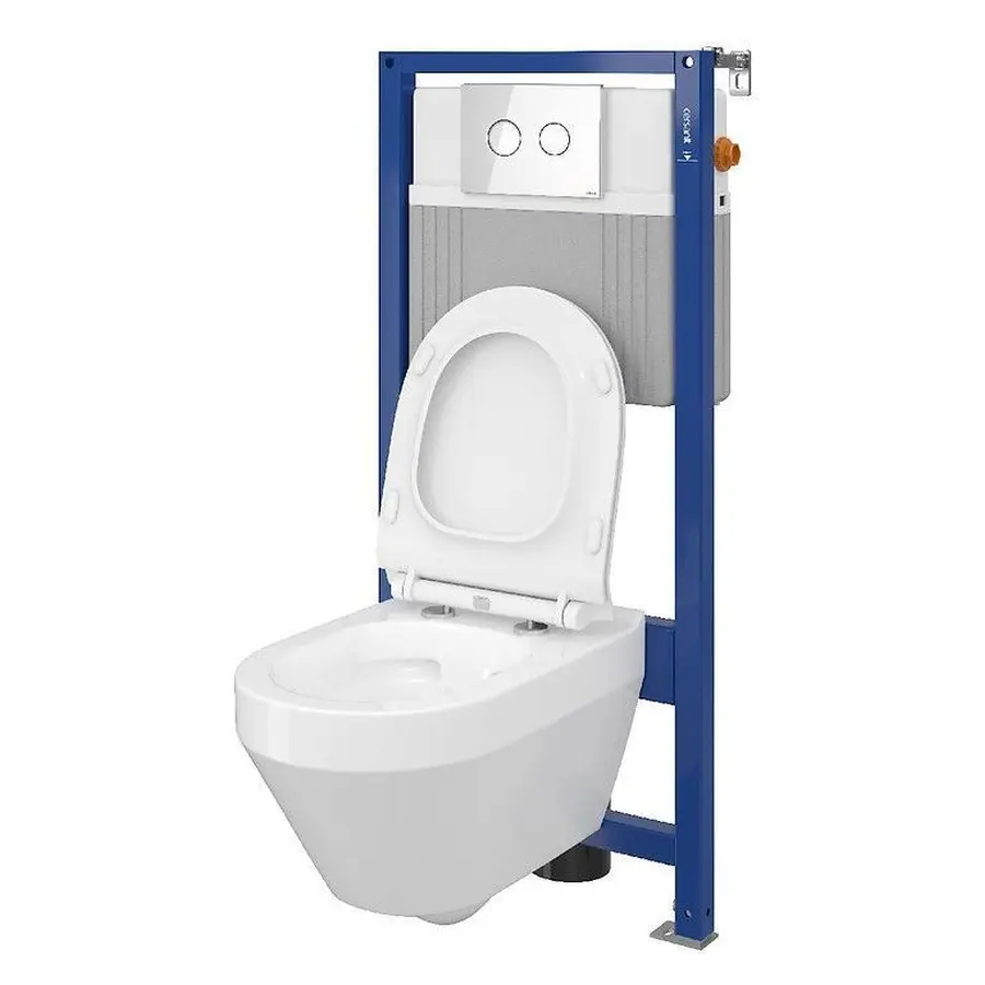 Комплект Cersanit CET Cersanit B211 ин СИС-МА AQUA 52 PNEU S QF CREA OVAL дюр. SLIM лифт ACCENTO CIRCLE хром блеск