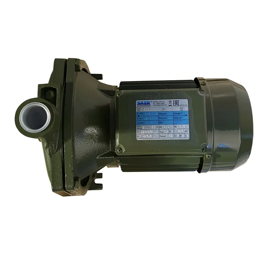 Насос центробежных CM1PL 1,1 кВт SAER (7.2 м3 / час, 44 м) однофазный