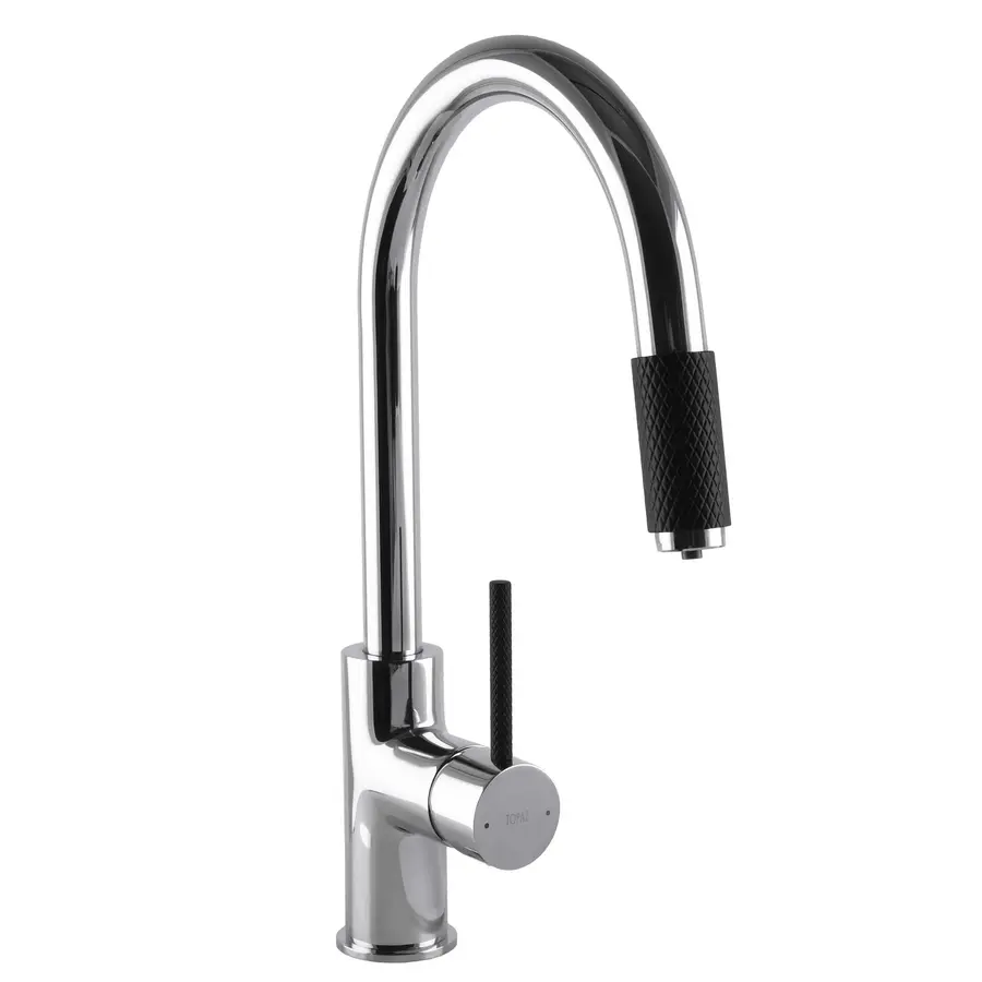 Смеситель для кухни под осмос TOPAZ CORSICA TC-8801-H39 хром/черный