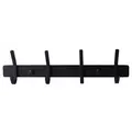Планка з гачками Globus Lux BQ9435-4 чорна матова SUS304