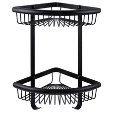 Полка подвійна кутова TOPAZ TKB-4115-2-BL