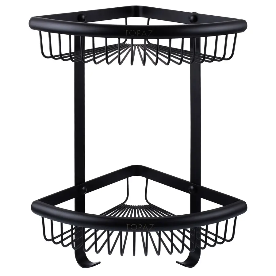 Полка подвійна кутова TOPAZ TKB-4115-2-BL