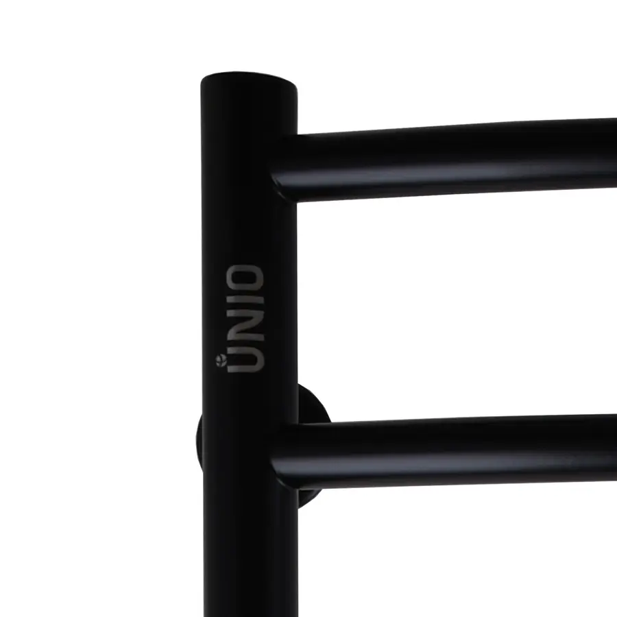 Рушникосушарка UNIO LDE W 1000-500-9 BLK Драбинка Дуга Еліт вода чорна