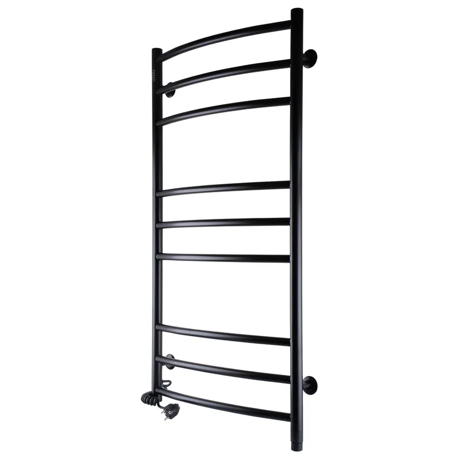 Рушникосушарка UNIO LDE EL 1000-500-9 BLK Драбинка Дуга Еліт електро чорна