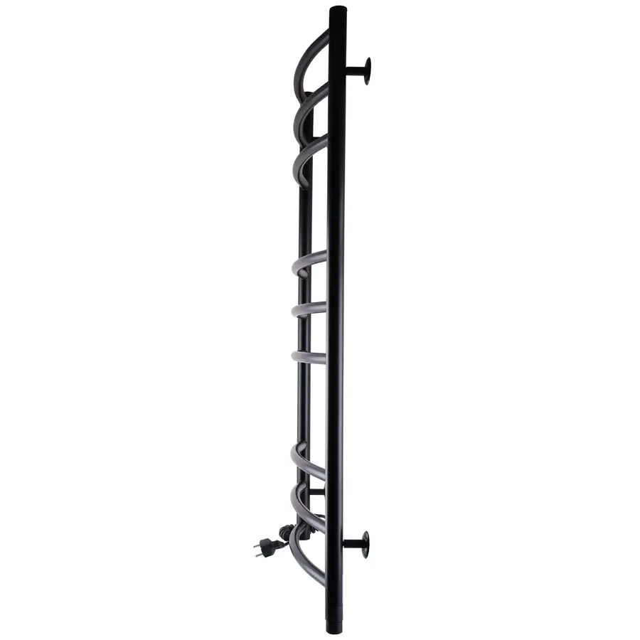 Рушникосушарка UNIO LDE EL 1000-500-9 BLK Драбинка Дуга Еліт електро чорна