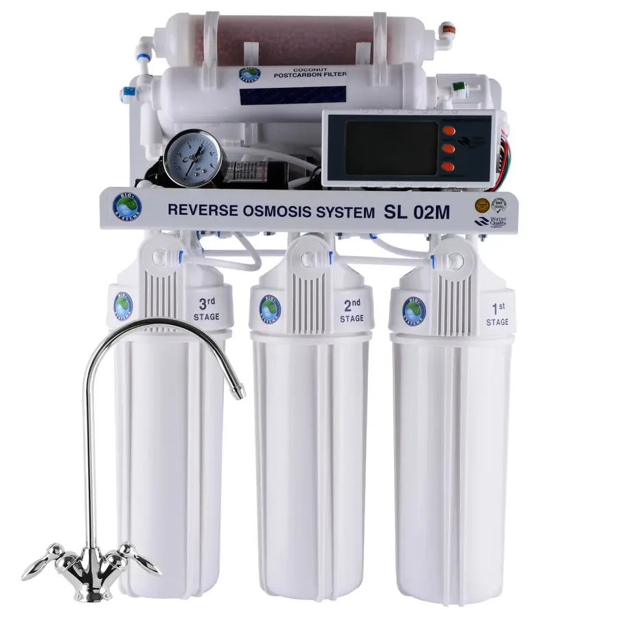 Сист.зв.осмосу Bio+ systems (мембр. Filmtec, вир. США), насос, мін-р, блок керув., RO-75-SL02М +ПЛАСТ.бак