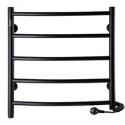 Рушникосушарка UNIO LD ER 500-500-5 BLK Драбинка Дуга електро чорна