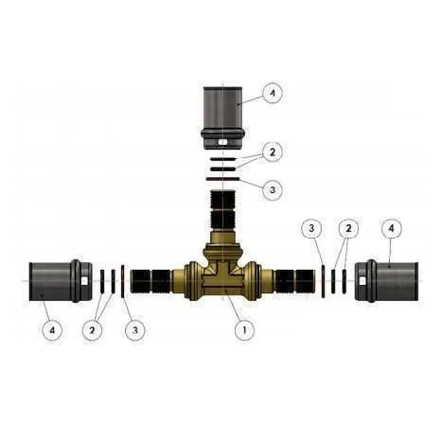 Трійник проміжний прес APE ITALY AP 131 26х16х26