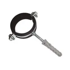 Хомут для трубы 1 1/2 "G (ф 47-51) с дюбелем и шпилькой М 8х80