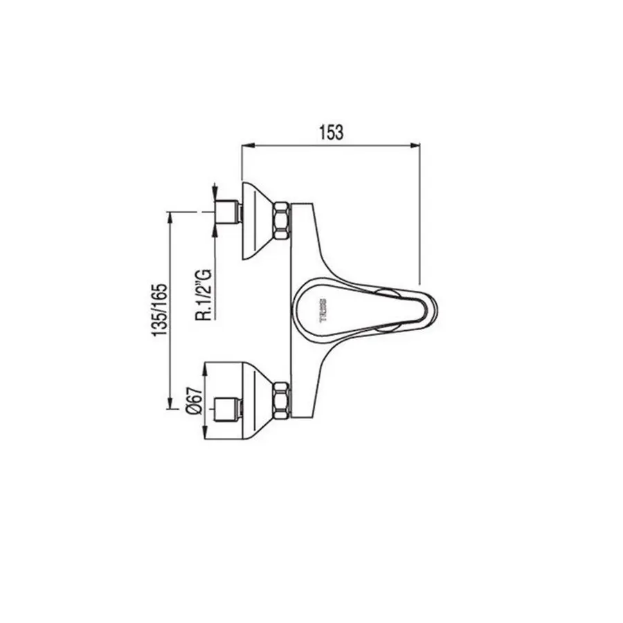 Змішувач для ванни TRES POL 17417006