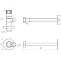 Кран вентильний c трубкою і чашкою 1/2"х3/8"х10 NV-3020