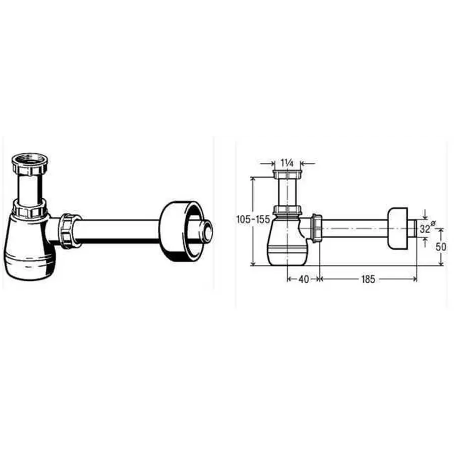 Сифон для біде VIEGA 120337