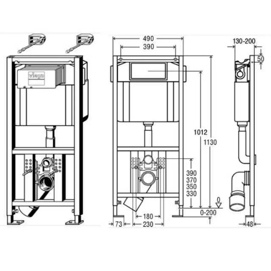 Модуль-бачок для унітаза Eco Plus Viega 660321