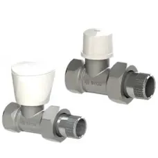 Набір Крани радіаторні прямі ARCO 1/2″ подача + зворотка KC013 KCM13