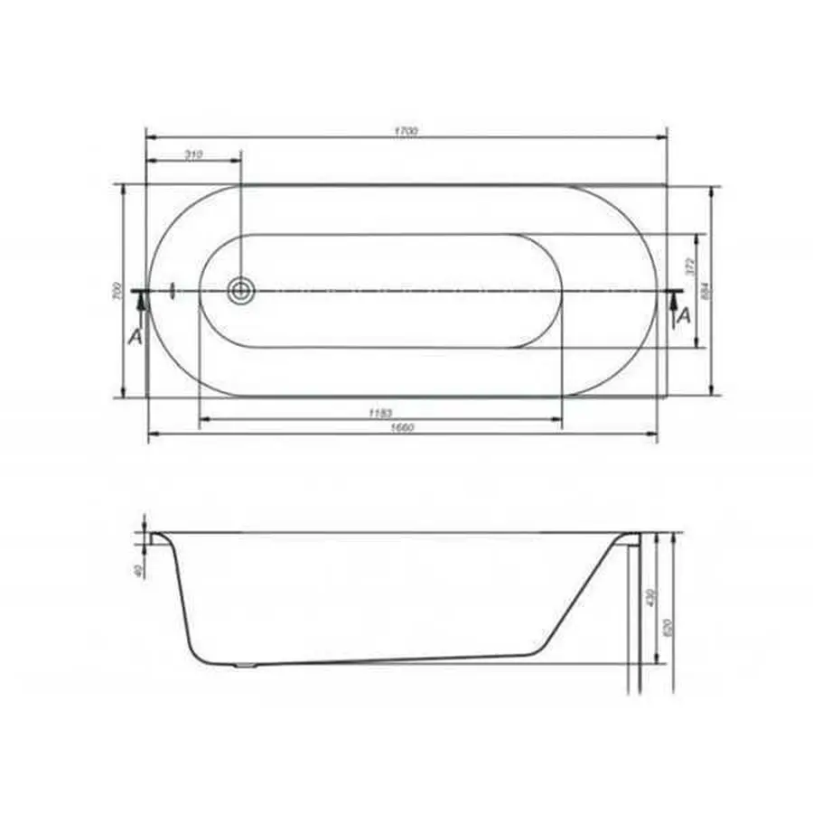 Ванна Cersanit MITO RED 170x70