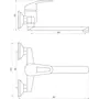Смеситель для кухни настенный Globus Lux Caprice GLCA-0104