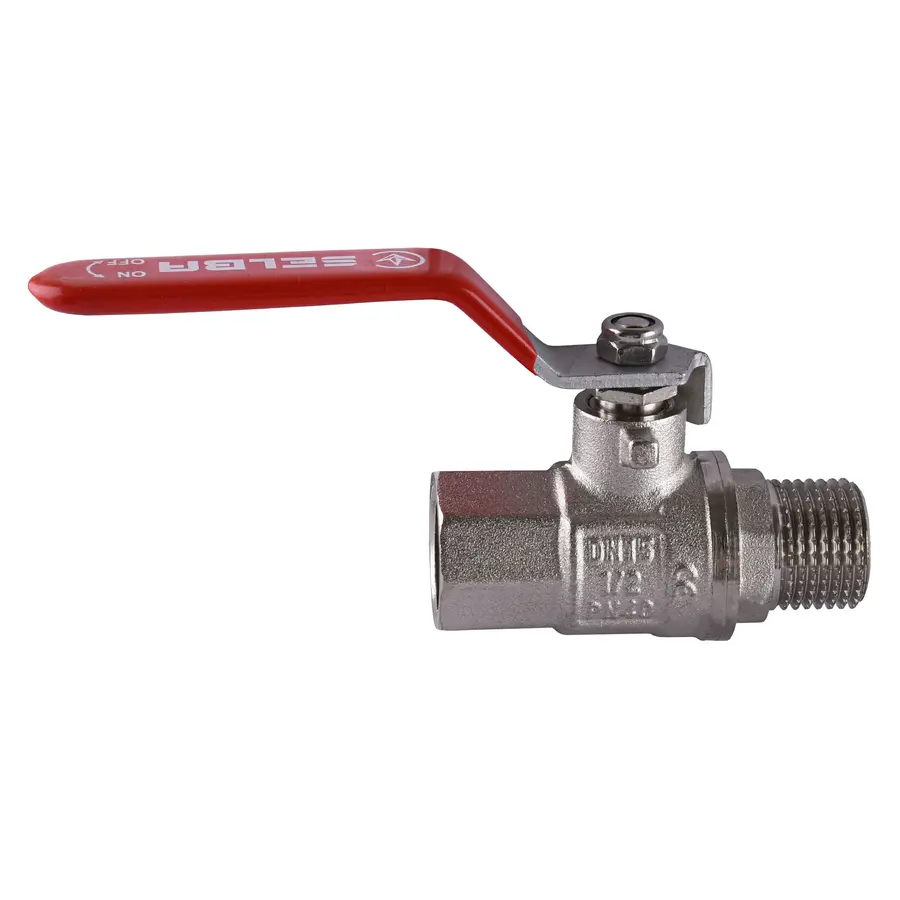 Кран шаровой прямой SELBA 1/2 ЗВ КР SL1505