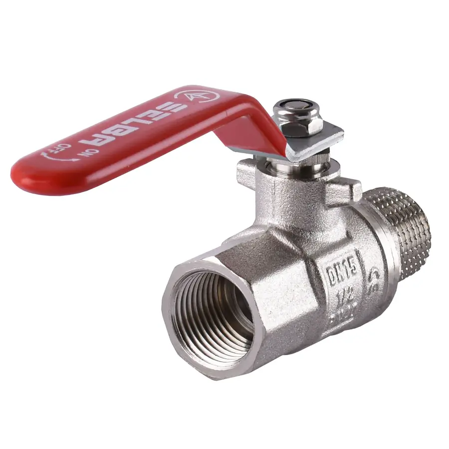 Кран шаровой прямой SELBA 1/2 ЗВ КР SL1505