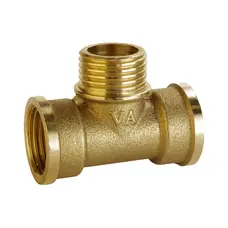 Трійник латунний 1/2″ВР х 1/2″ЗР х 1/2″ВР штампований А0211А VA Трійник латунний 1/2″ВР х 1/2″ЗР х 1/2″ВР штампований А0211А VA