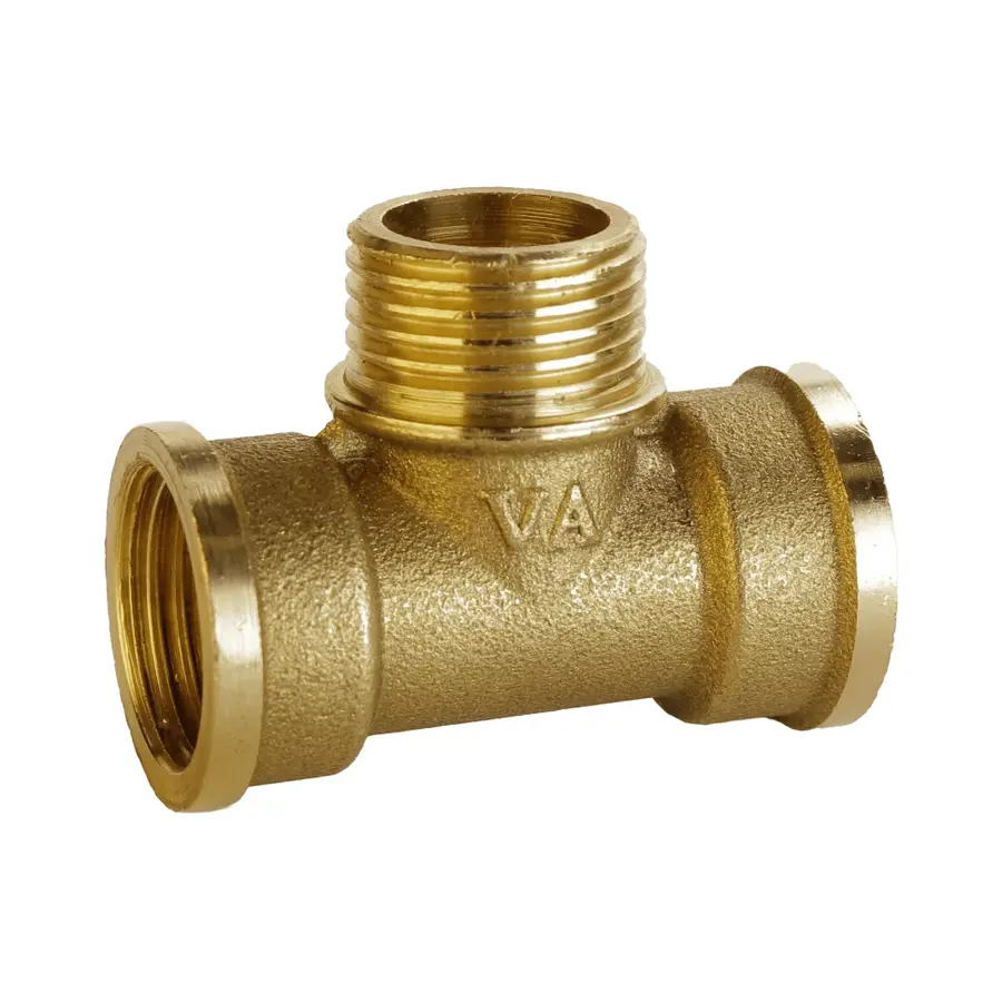 Трійник латунний 1/2″ВР х 1/2″ЗР х 1/2″ВР штампований А0211А VA