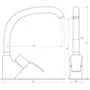 Змішувач для кухні Globus Lux QUEENSLAND GLQU-0203S-BIG-FRANK