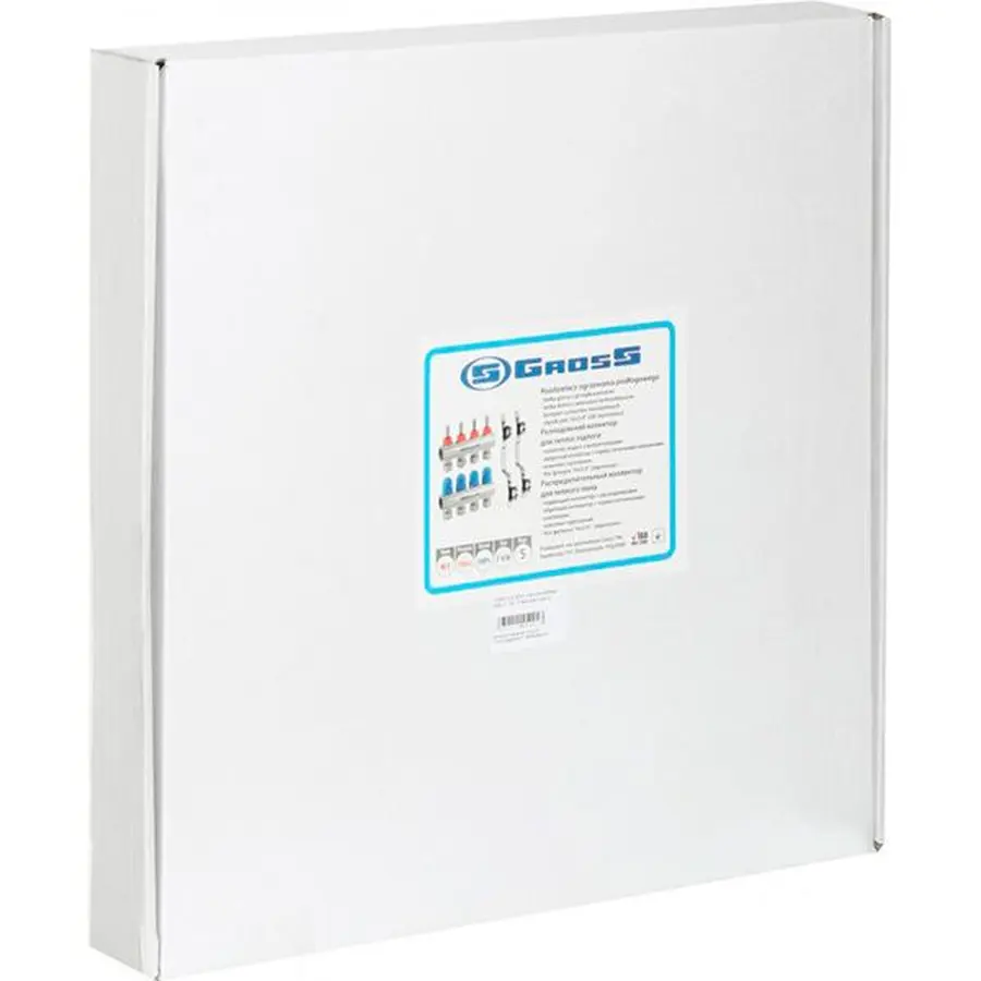 Колектор з вимірювачем витрат, регуляторами та кріпленням GROSS 8504 1″x5