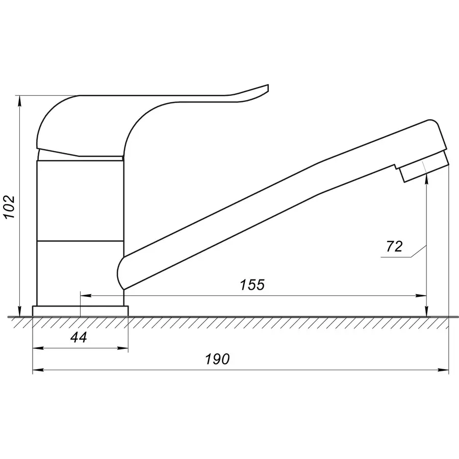 Змішувач для умивальникаі Globus Lux LEON SL-203M