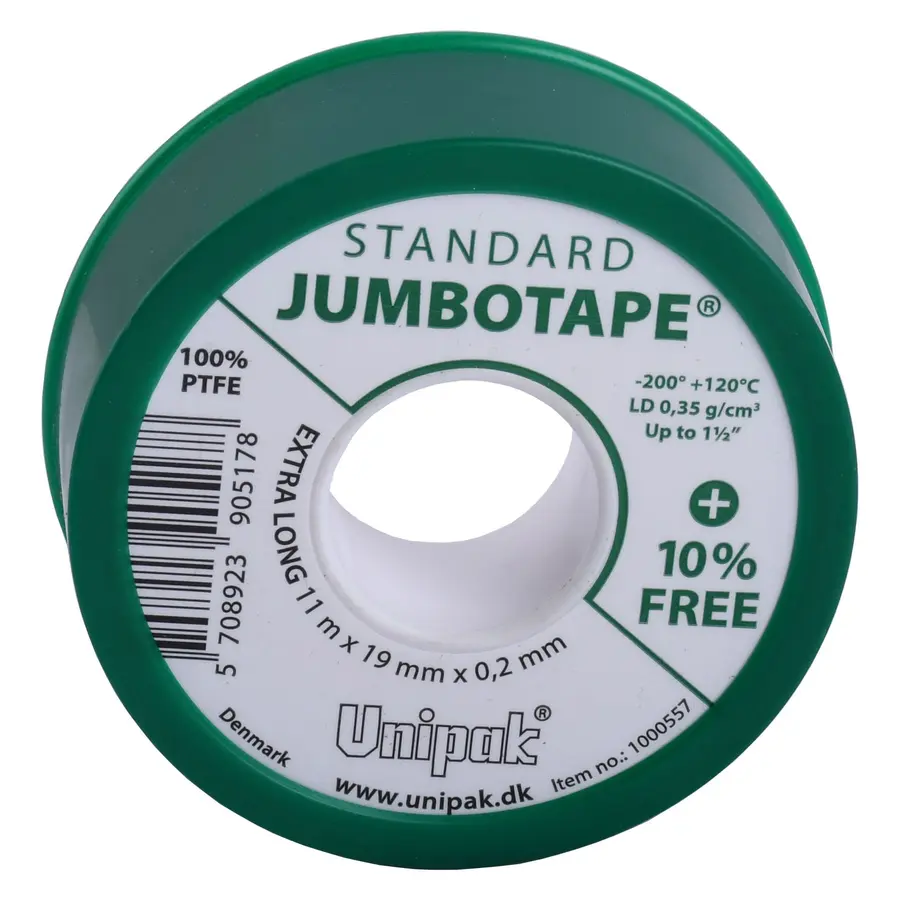 Фум стрічка тефлонова Jumbotape standard (11 х19 х0,2) Unipak