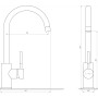 Змішувач для кухні Globus Lux LAZER GLLR-0203S-10-BB