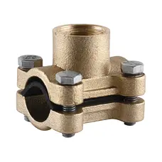 Врізання в трубу Ø20 латунне 1/2″ВР ливарне посилене Б3801А VA