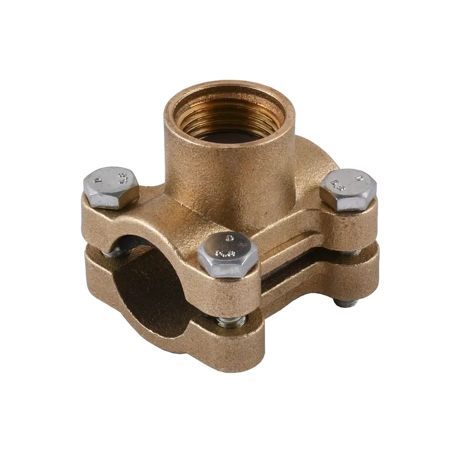 Врізання в трубу Ø20 латунне 1/2″ВР ливарне посилене Б3801А VA