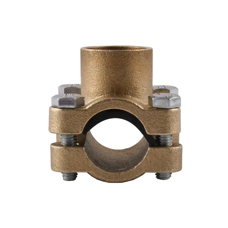 Врізання в трубу Ø20 латунне 1/2″ВР ливарне посилене Б3801А VA