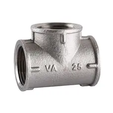 Трійник нікельований 1″ВР х 1″ВР х 1″ВР ливарний А0218А(нк) VA Трійник нікельований 1″ВР х 1″ВР х 1″ВР ливарний А0218А(нк) VA