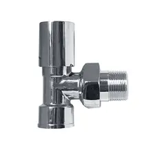 Кран вентильний кутовий з американкою PROFESSIONAL 3/4" CHROM Q-024 вент