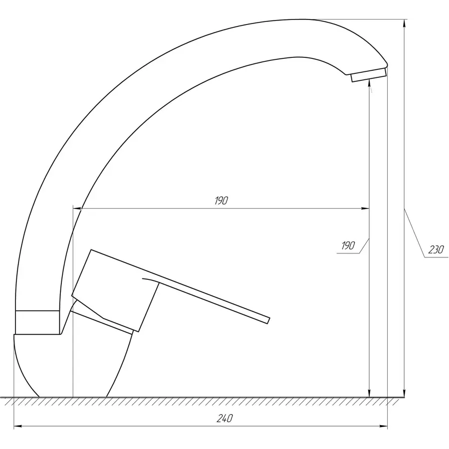 Кухонный смеситель DOMINO TORINO DTO-203S