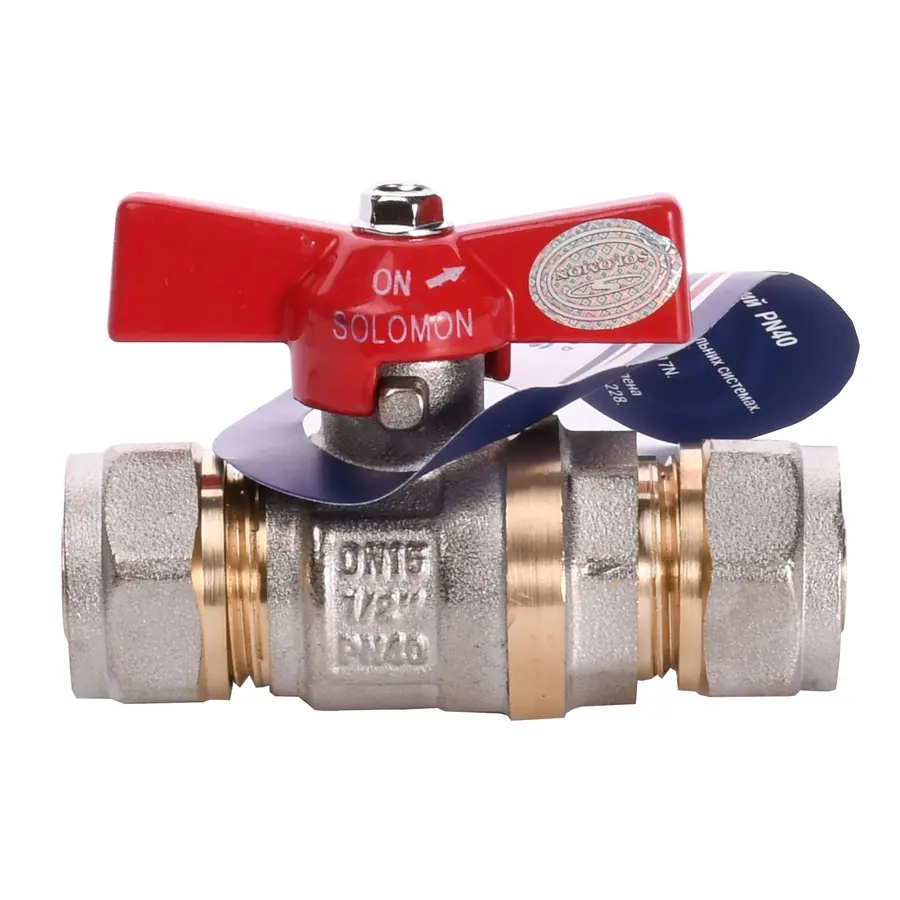 Кран кульовий для металопластика SOLOMON 16х16 B1182