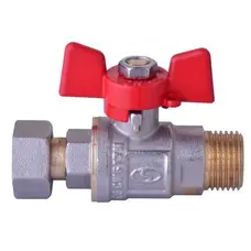 Кран шаровой прямой с накидной гайкой SOLOMON 1/2 "НВ PN40 160406