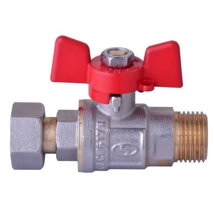 Кран шаровой прямой с накидной гайкой SOLOMON 1/2 "НВ PN40 160406