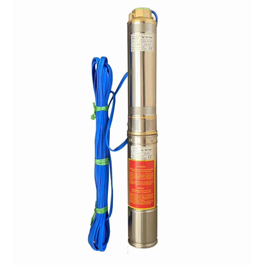 Насос свердловинний з підв, стійк, до піску OPTIMA 4SDm3/6 0,37 кВт 44м + пульт+кабель 15м NEW