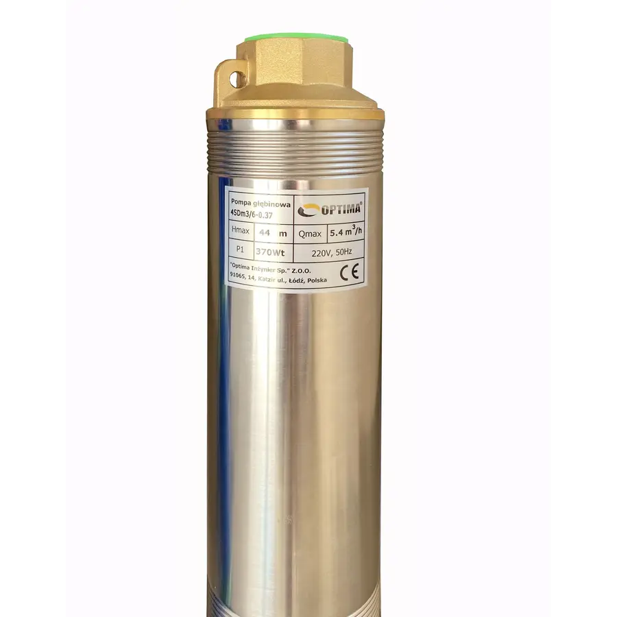 Насос свердловинний з підв, стійк, до піску OPTIMA 4SDm3/6 0,37 кВт 44м + пульт+кабель 15м NEW