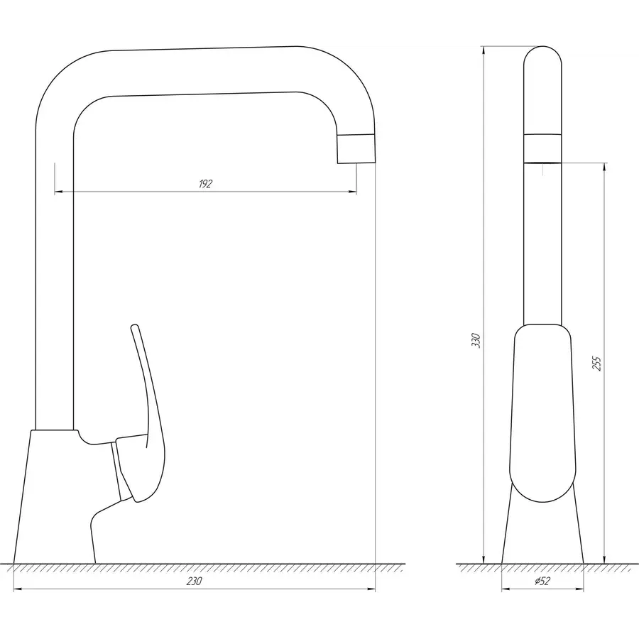 Смеситель для кухни Globus Lux Koln GLK-203L