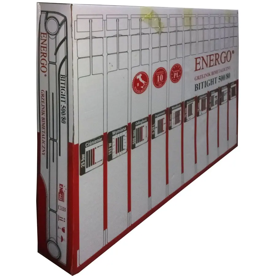 Радіатор біметалевий секційний ENERGO BITIGHT 500/80 (кратно 10)