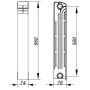 Радіатор біметалевий секційний ENERGO BITIGHT 500/80 (кратно 10)