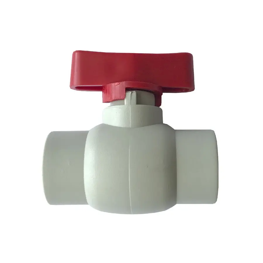 Кран шаровой (мини) Kalde PPR ф32 красный 20925