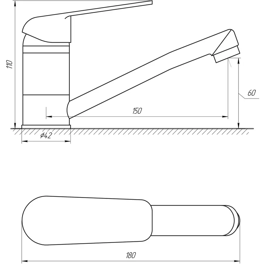 Змішувач для умивальника Globus Lux Koln GLK-0203M
