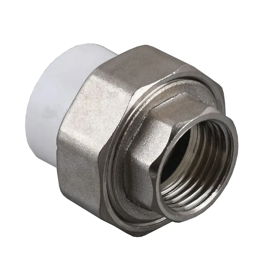 Муфта разборная внутр. резьба Kalde PPR ф25х3 / 4 (белый) 12096