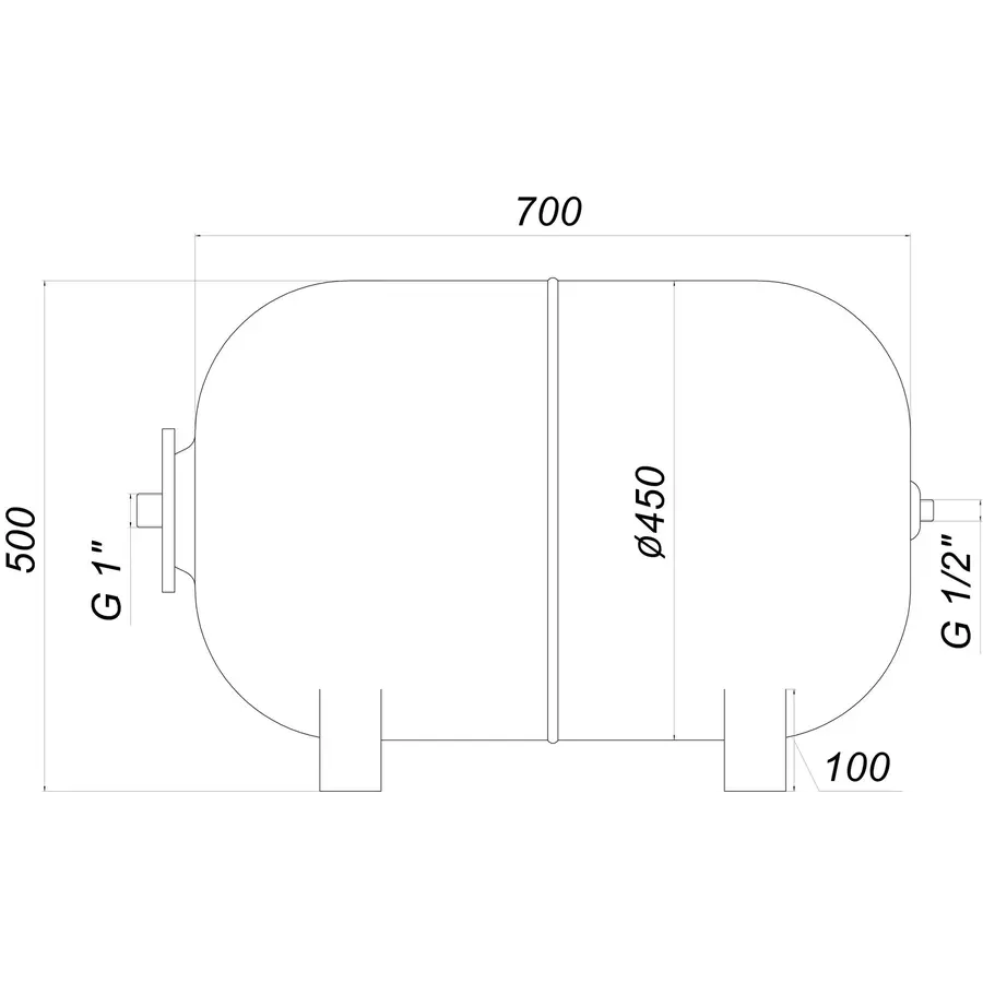 Гідроакумулятор 100л Zilmet ultra-pro 10bar гор ( 1100010005 )