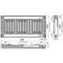 Радіатор сталевий панельний KALDE 11 низ 500x700