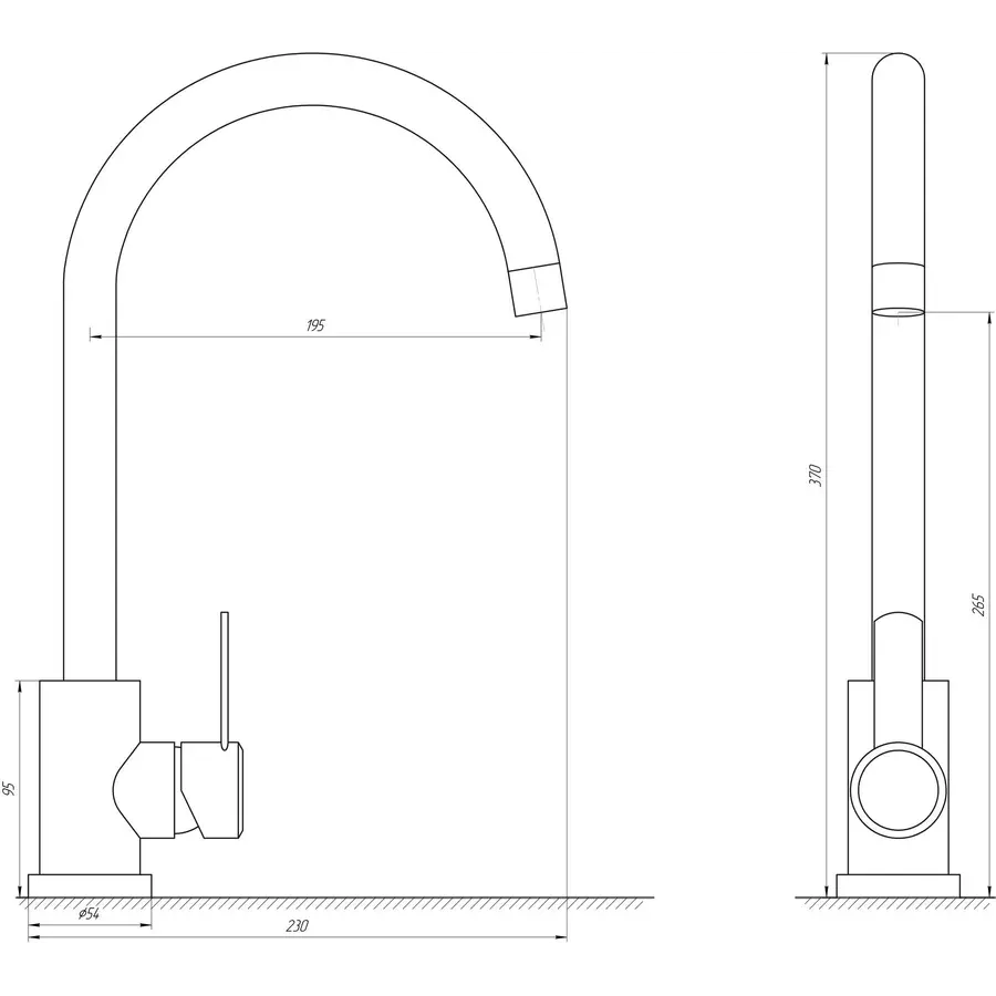 Смеситель для кухни MixMIRA MS2-203S-WW
